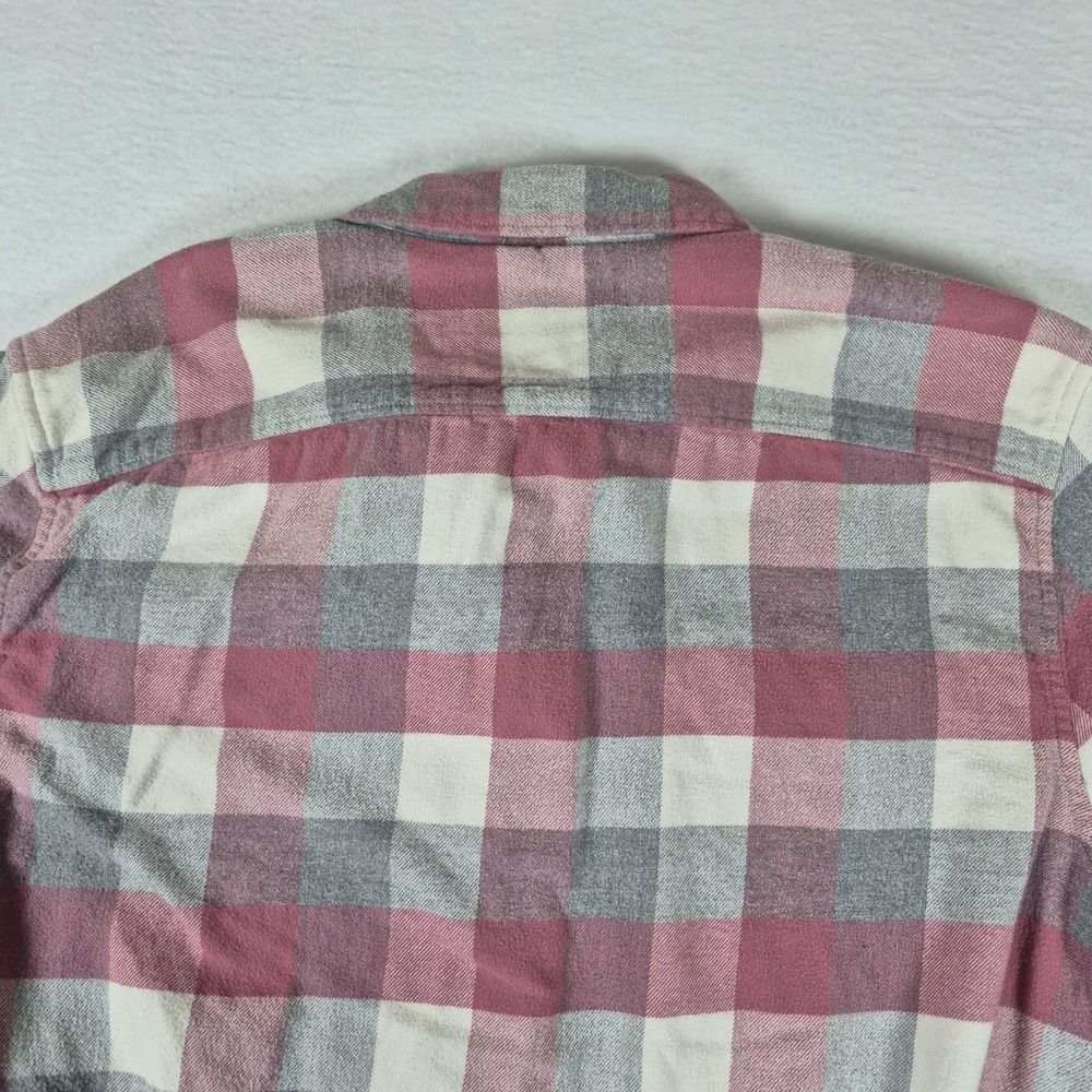 American Eagle Flannel Shirt Mens Large Long Sleeve Plaid "Super Soft" Granola - Picture 7 of 11